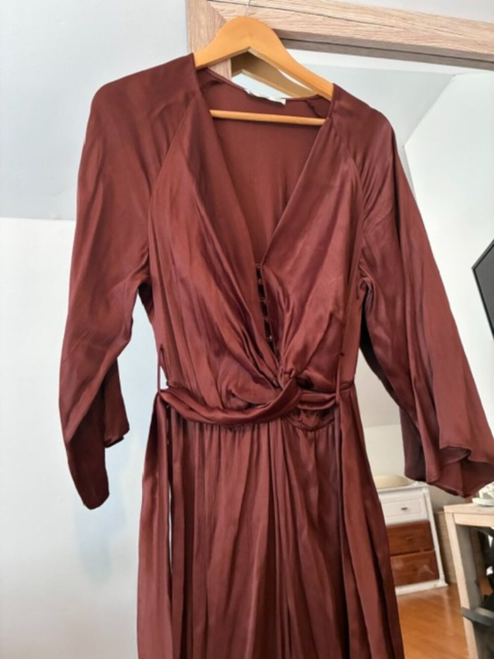 Mango Chocolate Silk Jumpsuit